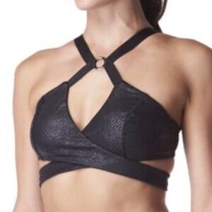 MICHI Black Strappy Sports Bra